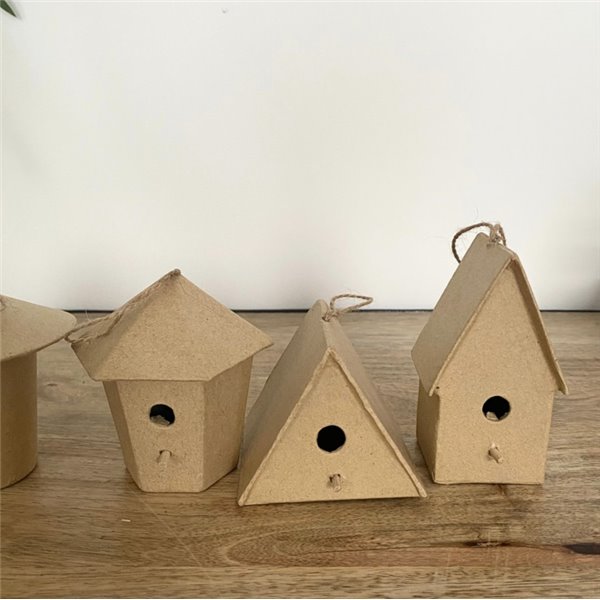 Nichoir à oiseaux en carton x6