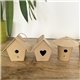 Nichoir à oiseaux en carton x6
