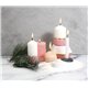 Bougie blanche cylindrique à décorer 5x9cm durée 24h