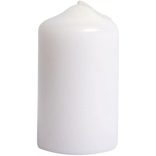Bougie blanche cylindrique à décorer 5x9cm durée 24h