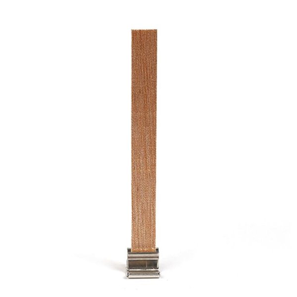 Mèches pour bougies en pin socles métal x10