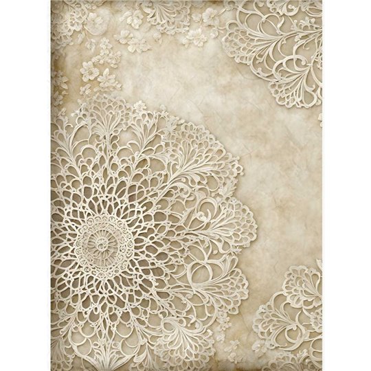 Papier de riz Dentelle v2 A4 