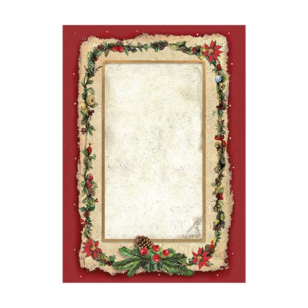 Kit 8 papiers de riz Stamperia Noël Classic Christmas A6