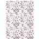 Papier de riz fond Floral rose A4 