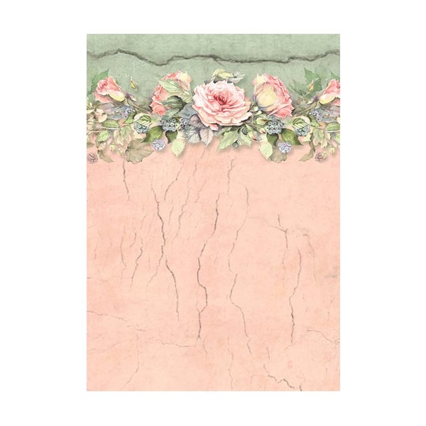 Kit 8 papiers de riz Stamperia House of Roses A6