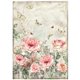 Kit 6 papiers de riz Stamperia House of Roses A4