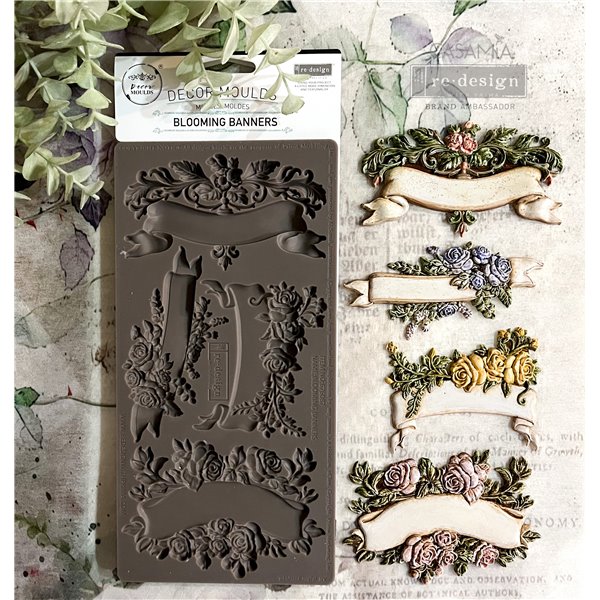 Moule ReDesign en silicone Blooming Banners 13x21cm