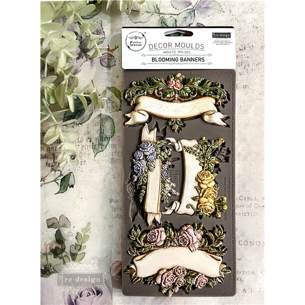 Moule ReDesign en silicone Blooming Banners 13x21cm