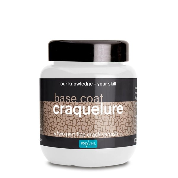 Vernis craqueleur effet porcelaine Polyvine 100ml Base pour étape 1