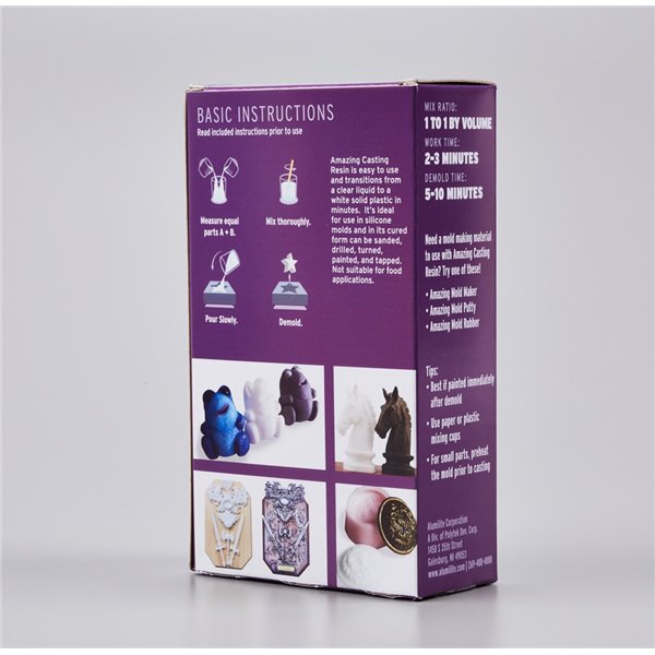 Résine de coulée blanche pour moule Amazing Casting Resin 500gr en 2 flacons