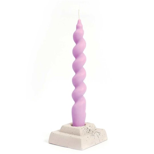 Moule à bougie silicone torsade 19x5x4.5cm