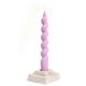 Moule à bougie silicone torsade 19x5x4.5cm