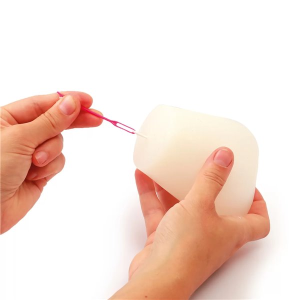 Moule à bougie silicone goutte origami 9x6cm