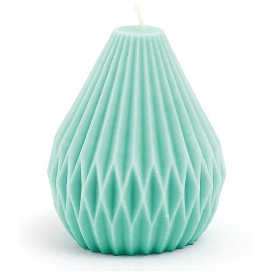 Moule à bougie silicone goutte origami 9x6cm