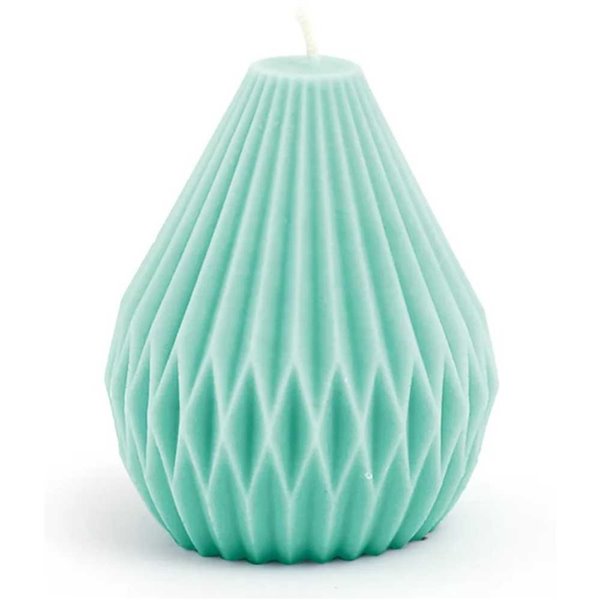 Moule à bougie silicone goutte origami 9x6cm