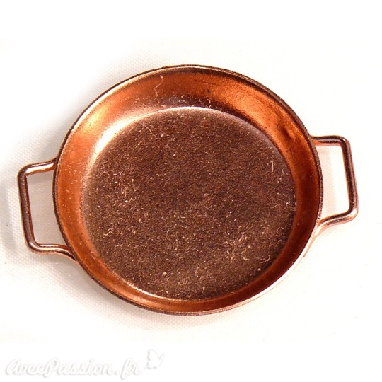 Miniature vitrine plat en cuivre 3x1cm Miniature vitrine plat en cuivre 3x1cm