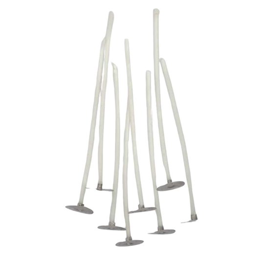 Mèches à bougies sur pied x8 - 10cm