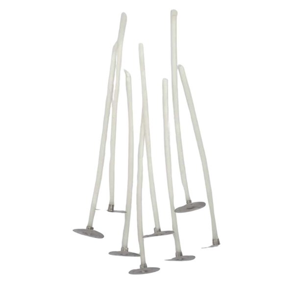 Mèches à bougies sur pied x8 - 10cm