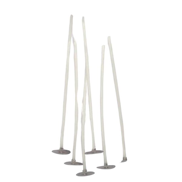Mèches à bougies sur pied 15cm x6