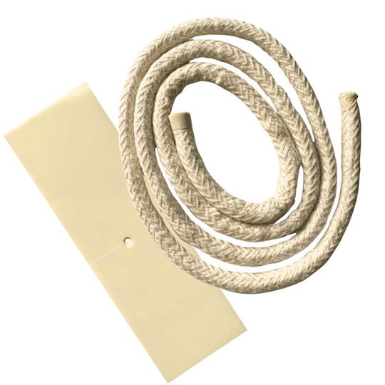 Mèche à bougies d'extérieur coton avec cale mèche 1m diam 10mm x1