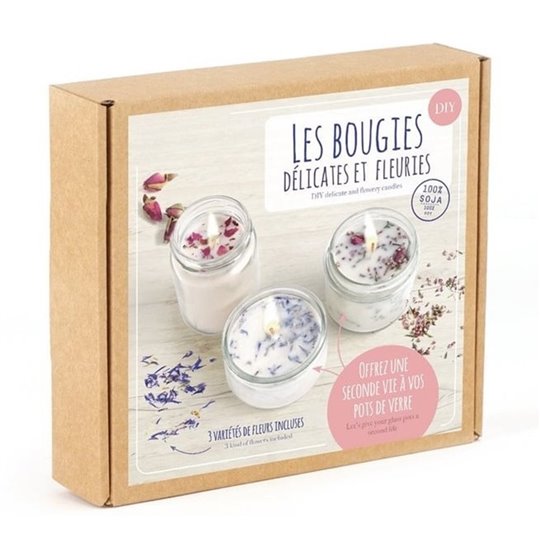 Kit de création de bougies fleuries