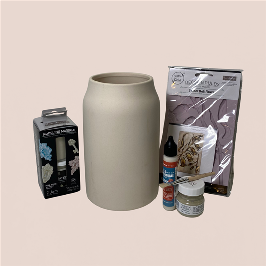 Pack Créatif vase moulure et peinture