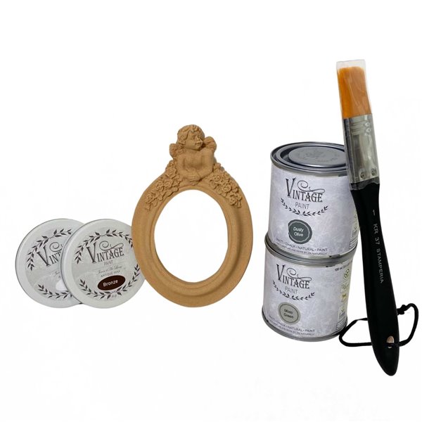 Pack Créatif initiation à la patine de meuble sur un ange
