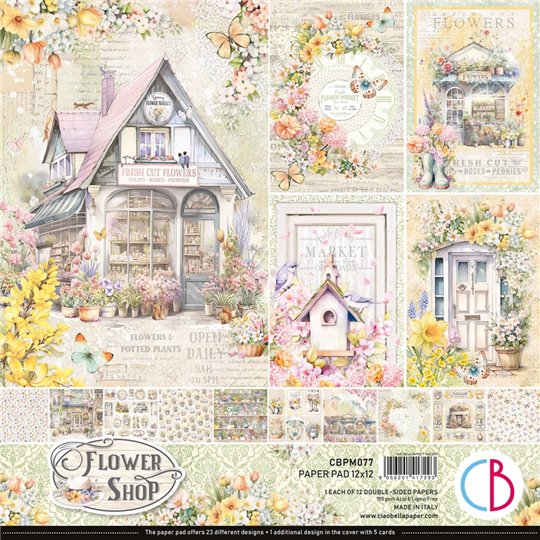 Papier scrapbooking assortiment Ciao Bella Flower Shop 12fe 30x30
