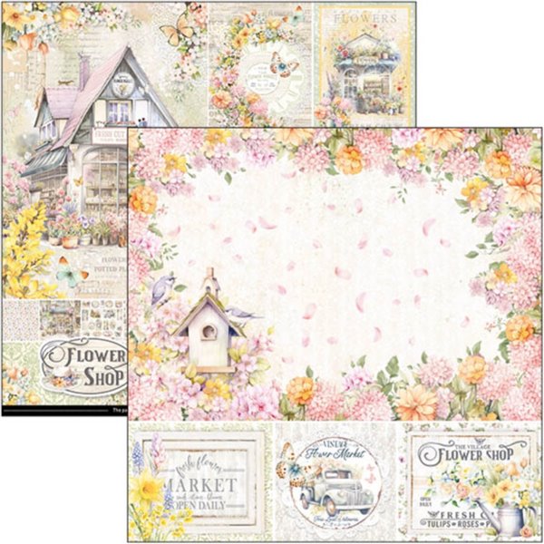 Papier scrapbooking assortiment Ciao Bella Flower Shop 12fe 30x30