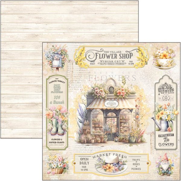 Papier scrapbooking assortiment Ciao Bella Flower Shop 12fe 30x30