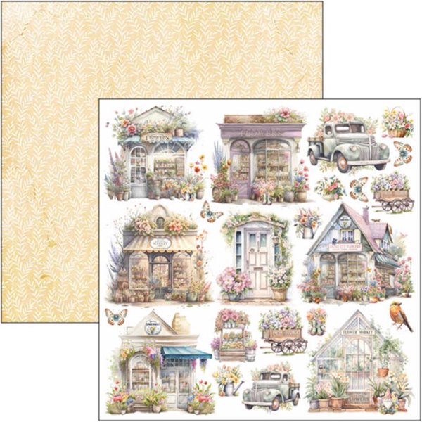 Papier scrapbooking assortiment Ciao Bella Flower Shop 12fe 30x30