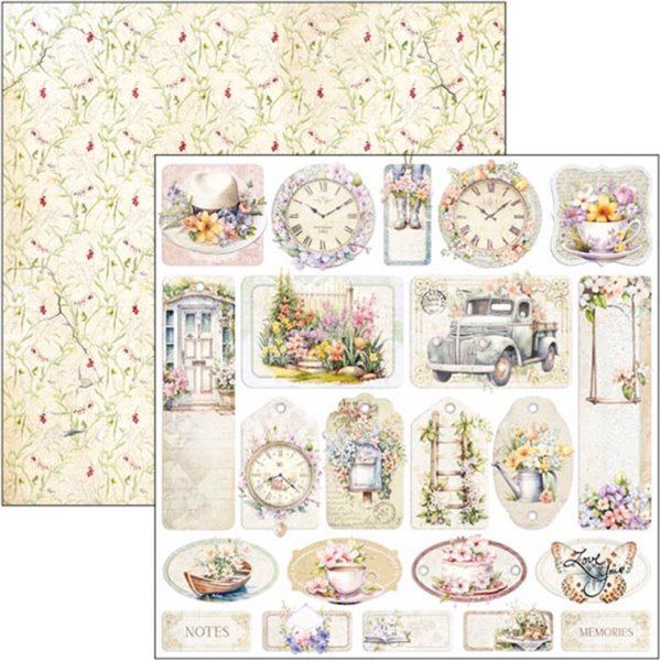 Papier scrapbooking assortiment Ciao Bella Flower Shop 12fe 30x30
