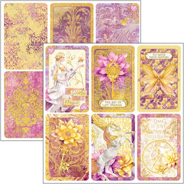 Papier scrapbooking assortiment Ciao Bella Ethereal Patterns 8fe 30x30