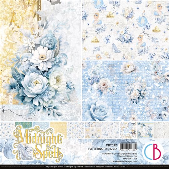 Papier scrapbooking assortiment Ciao Bella Midnight Spell 8fe 30x30