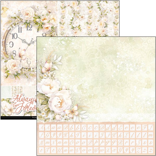 Papier scrapbooking assortiment Ciao Bella Always & Forever 8fe 30x30
