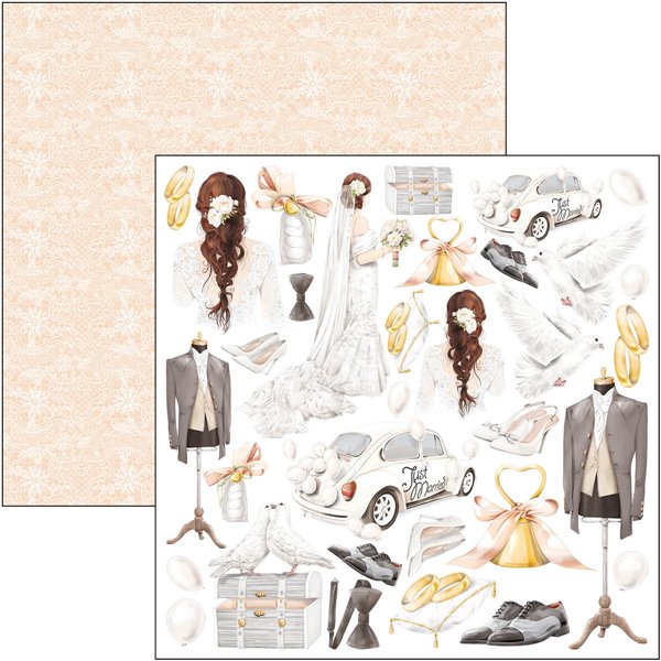 Papier scrapbooking assortiment Ciao Bella Always & Forever 8fe 30x30