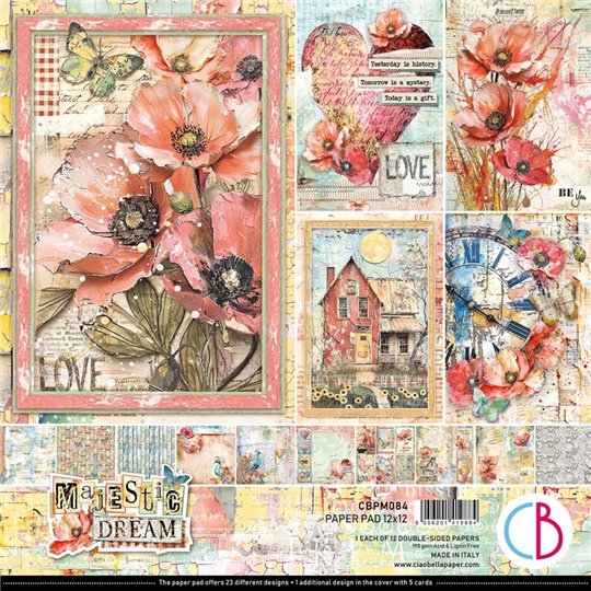 Papier scrapbooking assortiment Ciao Bella Majestic Dream 12fe 30x30