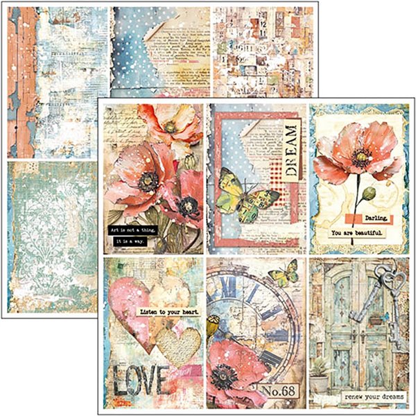 Papier scrapbooking assortiment Ciao Bella Majestic Dream 12fe 30x30
