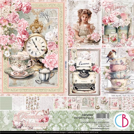Papier scrapbooking assortiment Ciao Bella Timeless Moments 12fe 30x30