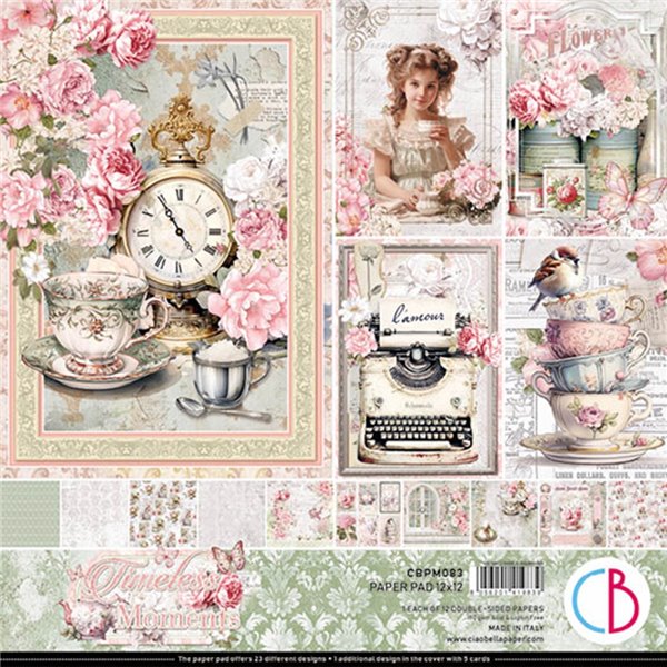 Papier scrapbooking assortiment Ciao Bella Timeless Moments 12fe 30x30