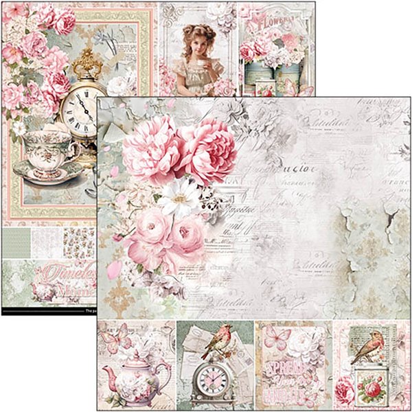 Papier scrapbooking assortiment Ciao Bella Timeless Moments 12fe 30x30