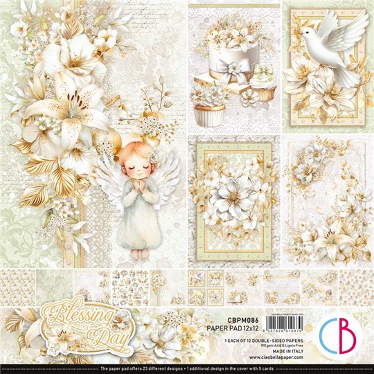 Papier scrapbooking assortiment Ciao Bella Blessing day 12fe 30x30