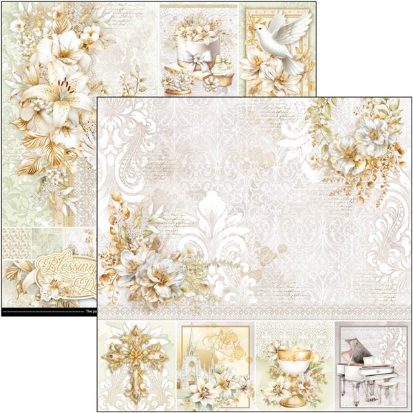 Papier scrapbooking assortiment Ciao Bella Blessing day 12fe 30x30