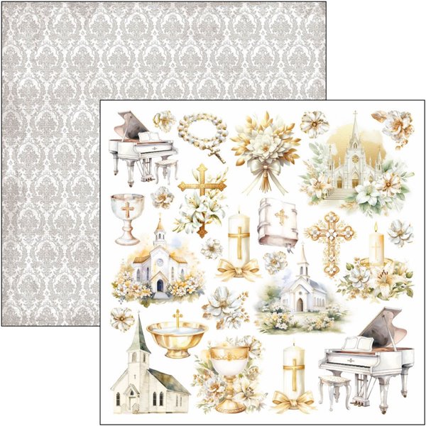 Papier scrapbooking assortiment Ciao Bella Blessing day 12fe 30x30