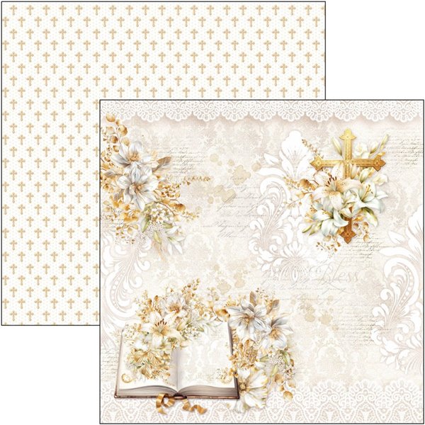 Papier scrapbooking assortiment Ciao Bella Blessing day 12fe 30x30