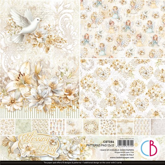 Papier scrapbooking assortiment Ciao Bella Blessing day 8fe 30x30