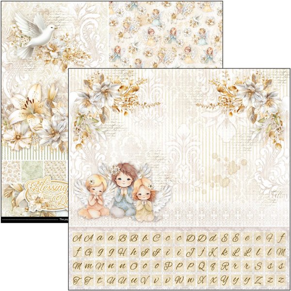 Papier scrapbooking assortiment Ciao Bella Blessing day 8fe 30x30