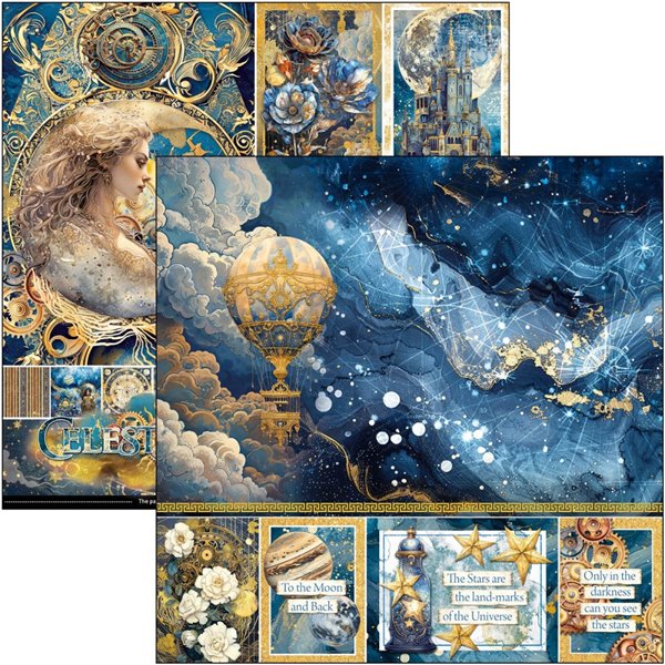 Papier scrapbooking assortiment Ciao Bella Celestial 12fe 30x30