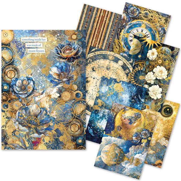 Papier de riz assortiment Ciao Bella A5 Celestial 8fe