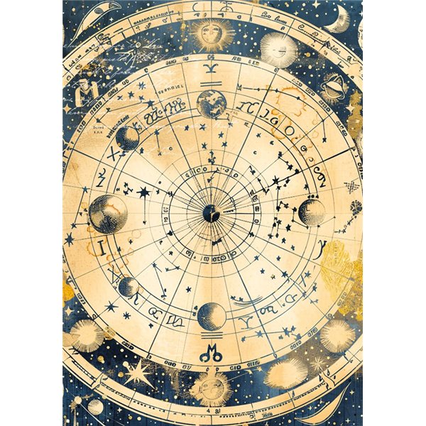 Papier de riz assortiment Ciao Bella A5 Celestial 8fe